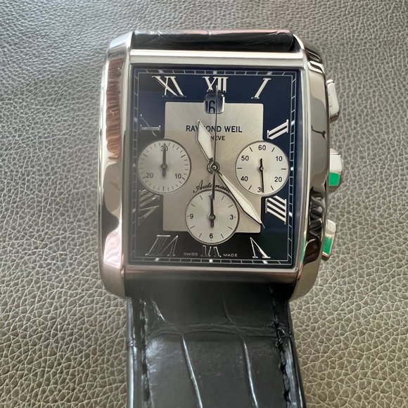 Raymond Weil Don Giovanni Black Dial Chronograph Automatic Watch 4875 Swiss Made - Picture 4 of 13